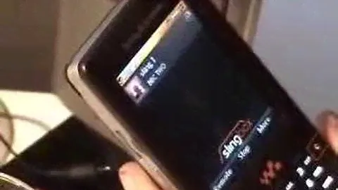 Sony Ericsson w950i Sling media demonstration