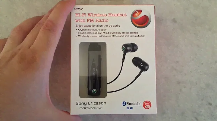 Sony Ericsson MW600 Wireless Headset Unboxing