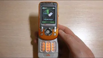 Sony Ericsson W550i бутанимация, входящий звонок