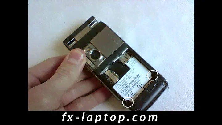 Disassembly Sony Ericsson C905 - Battery Glass Screen Replacement